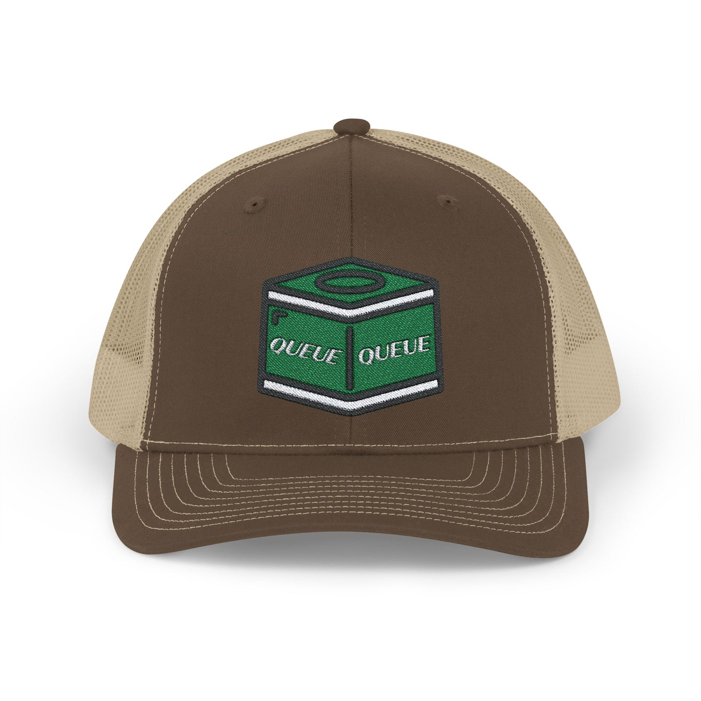 CHALK EMBROIDERED TRUCKER HAT