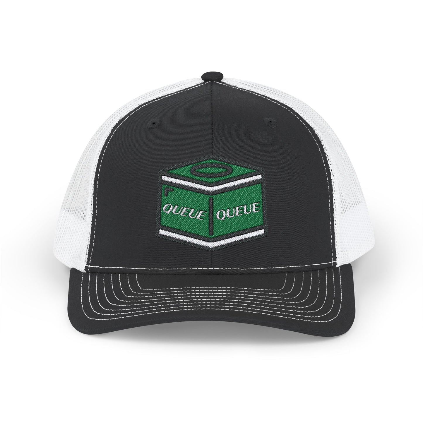CHALK EMBROIDERED TRUCKER HAT